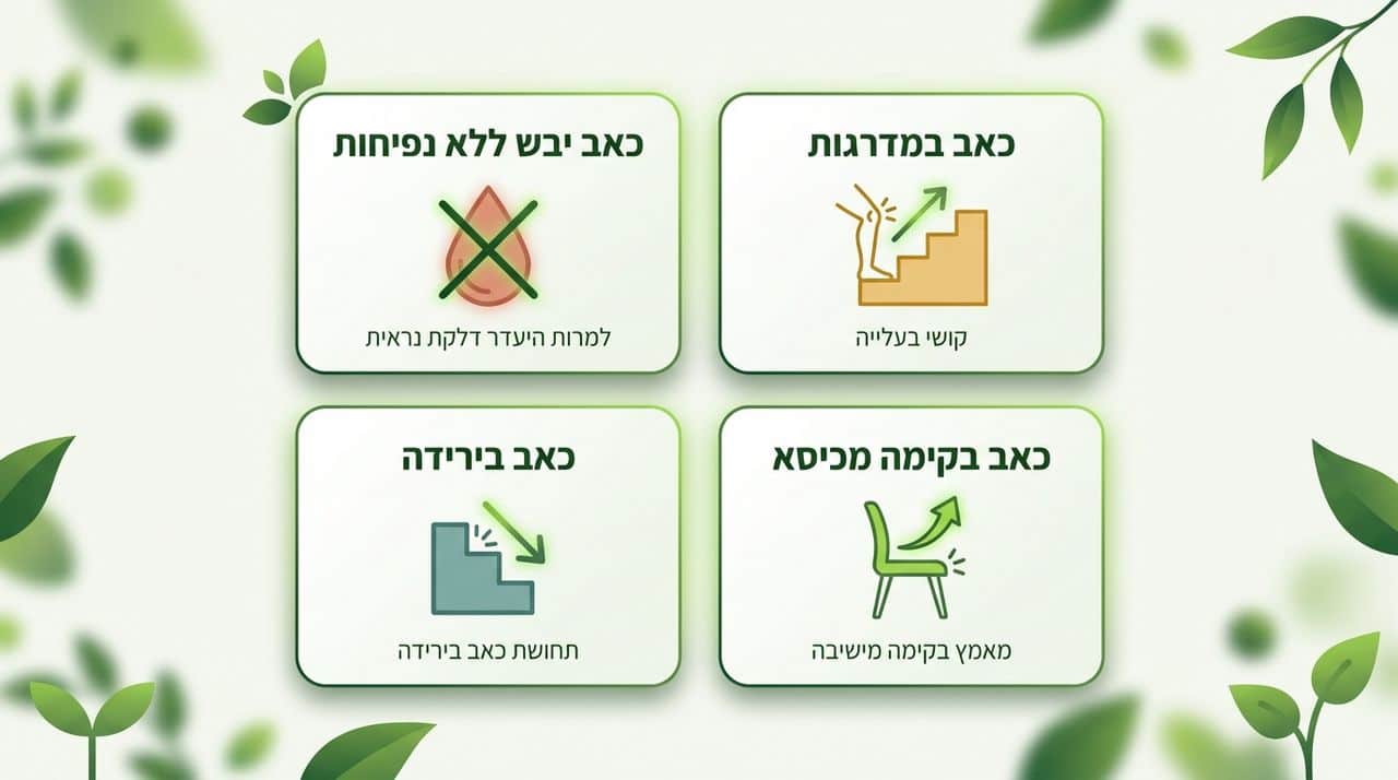 כאב ברך ללא נפיחות - האם הוא יכול להיות רציני