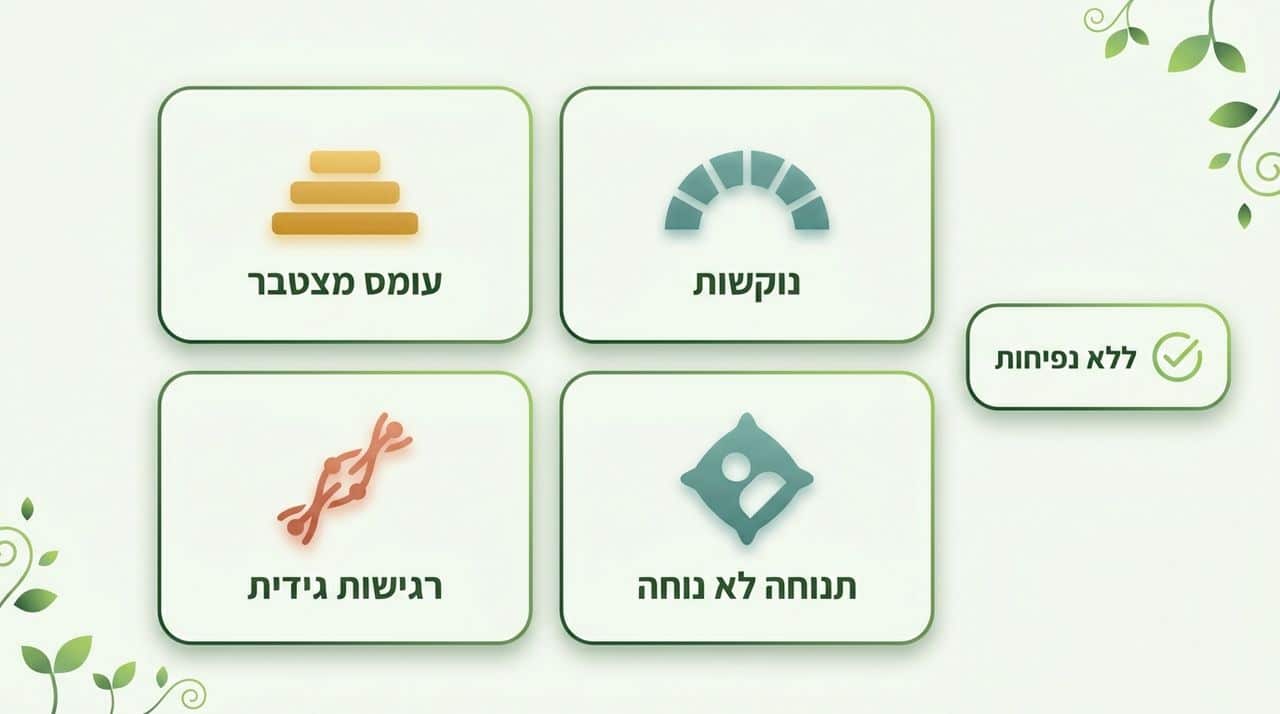 דלקת בברך שמתגברת בלילה - סימנים והסברים