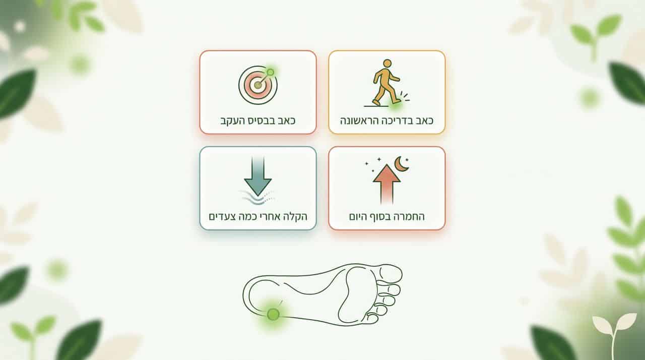 זיהוי כאב דורבן בעקב