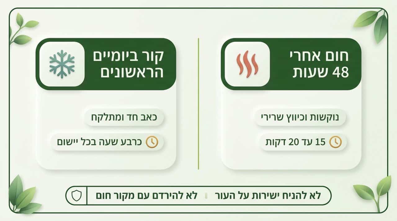 חום או קור להקלה על סיאטיקה?