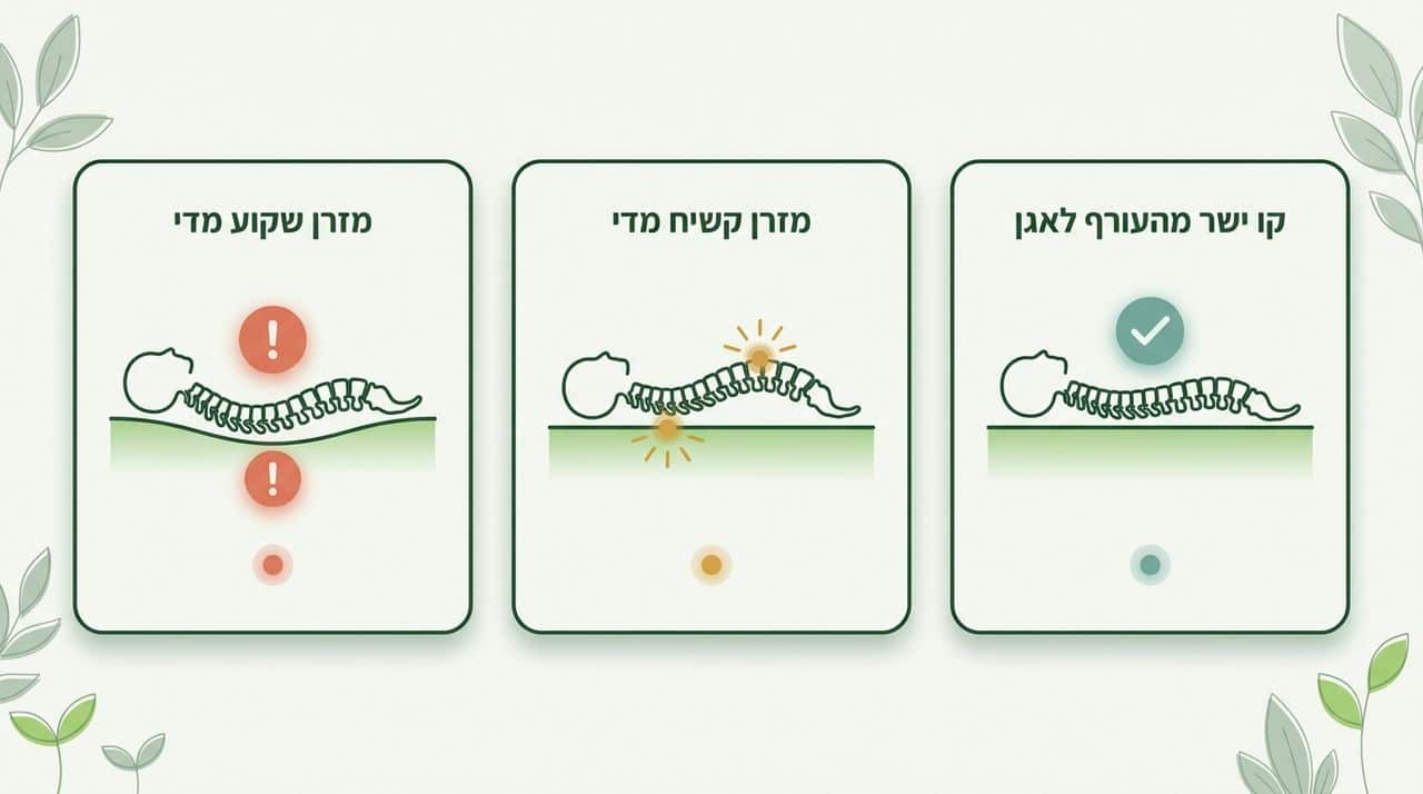 איך המזרן משפיע על מנח הצוואר?
