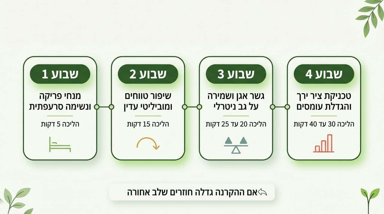 איך בונים תוכנית חזרה לשגרה בארבעה שבועות?