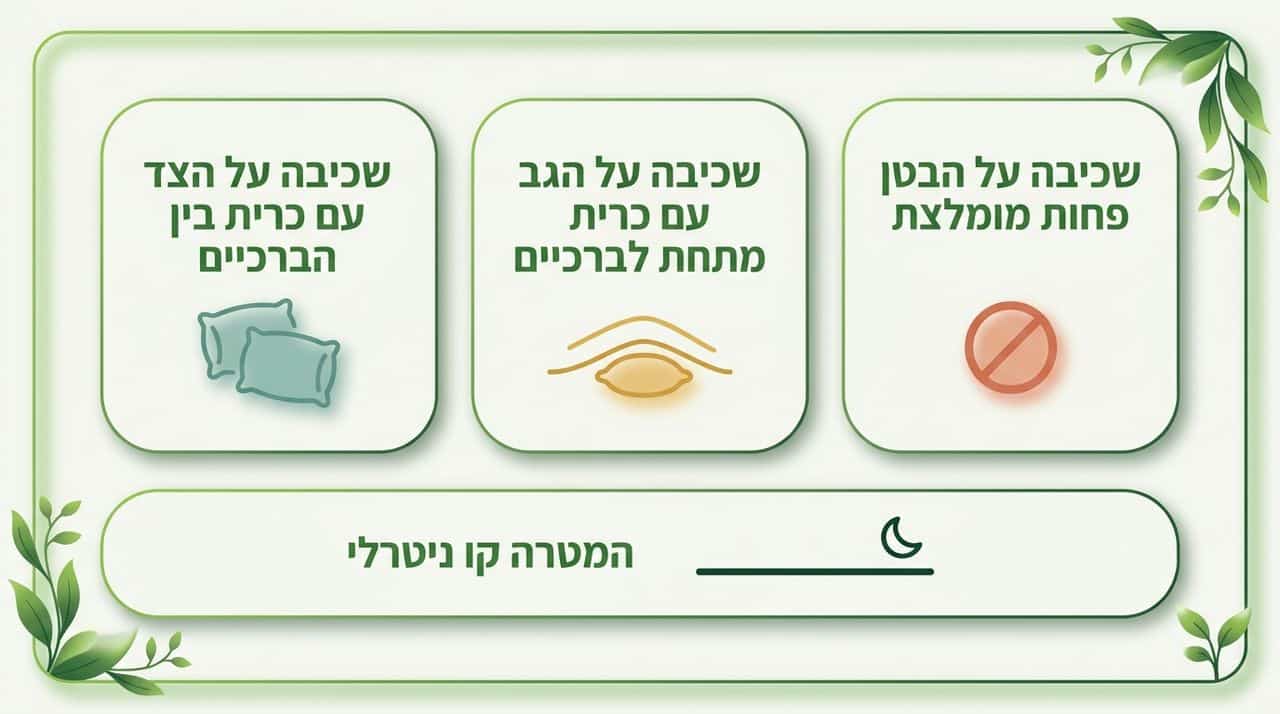 איך ישנים עם פריצת דיסק ומה התנוחה הכי טובה?