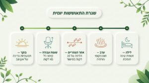 איך בונים שגרת התאוששות יומית בבית?