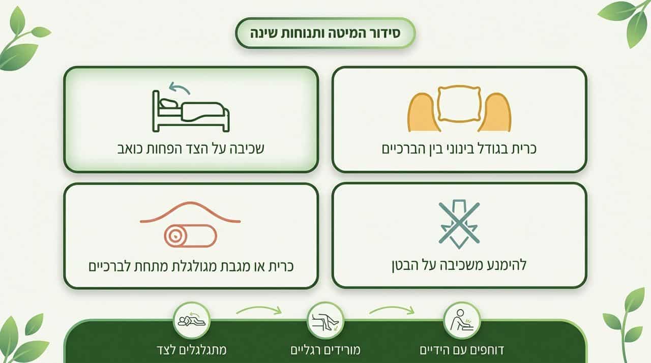 איך לישון נכון עם סיאטיקה?