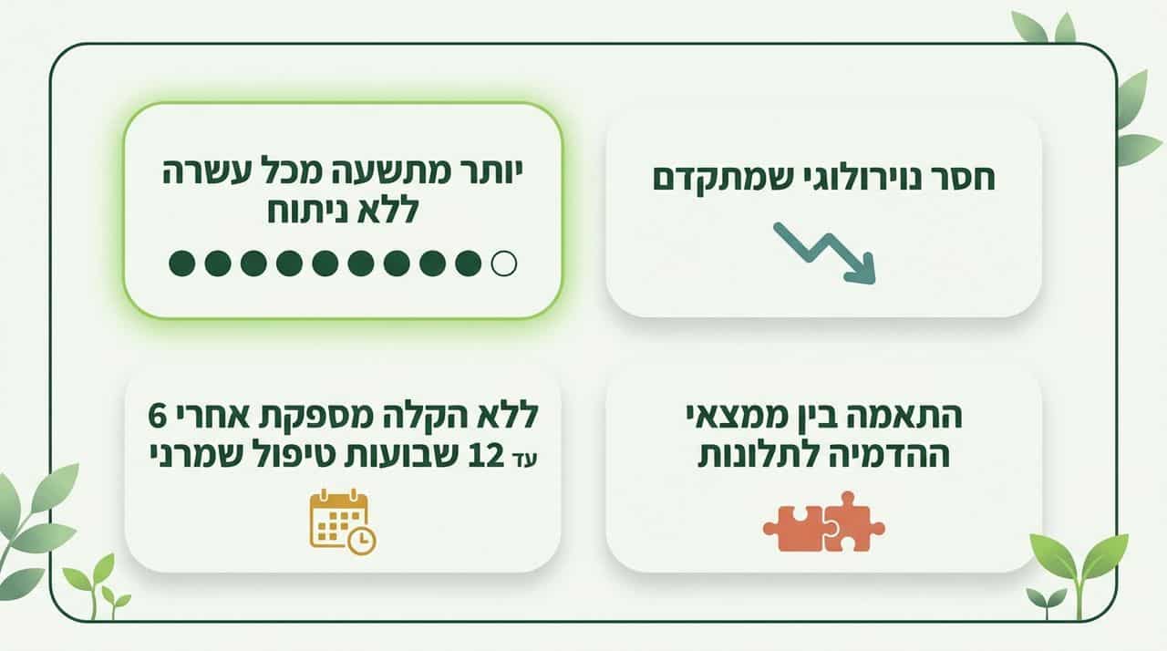 מתי ניתוח נשקל, ומתי ממשיכים טיפול שמרני?