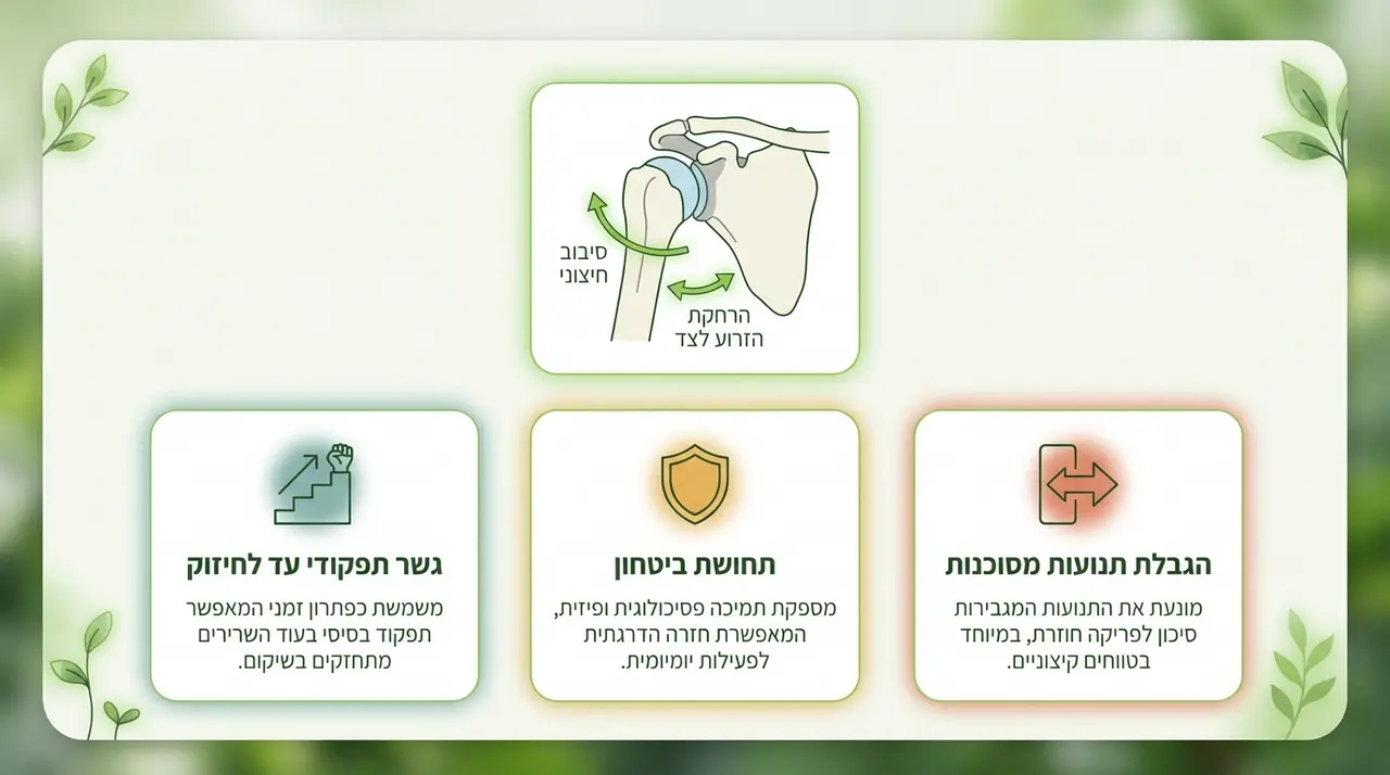 מגן כתף לפריקה או חוסר יציבות, האם זה באמת עוזר?