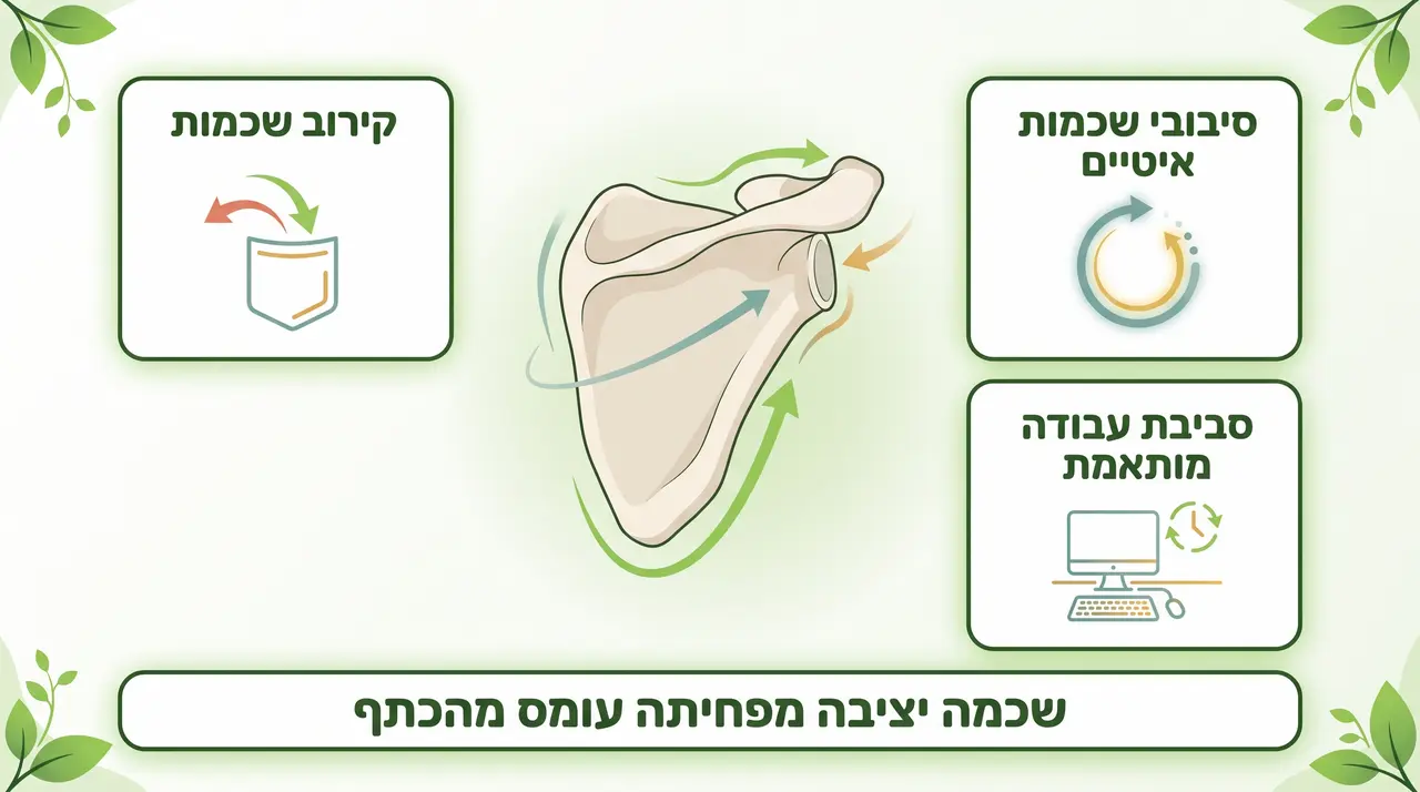 למה תרגילים לשכמה הם המפתח להפחתת עומס מהכתף?